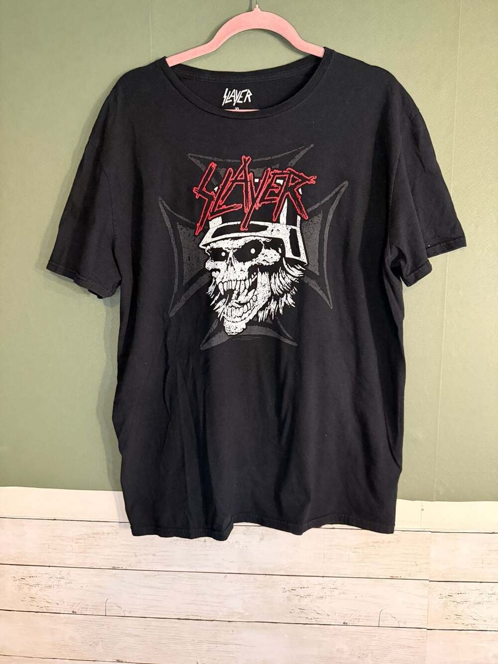 Slayer Skull Graphic T-Shirt XL Black 2017 Band Tee